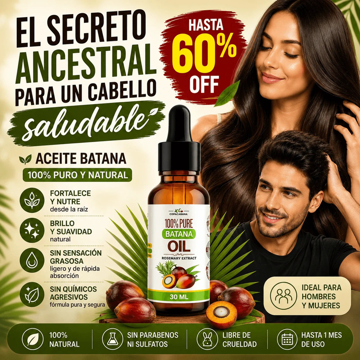 Batana Luxury | Estimula el Crecimiento Capilar 30 ml 💪🏼