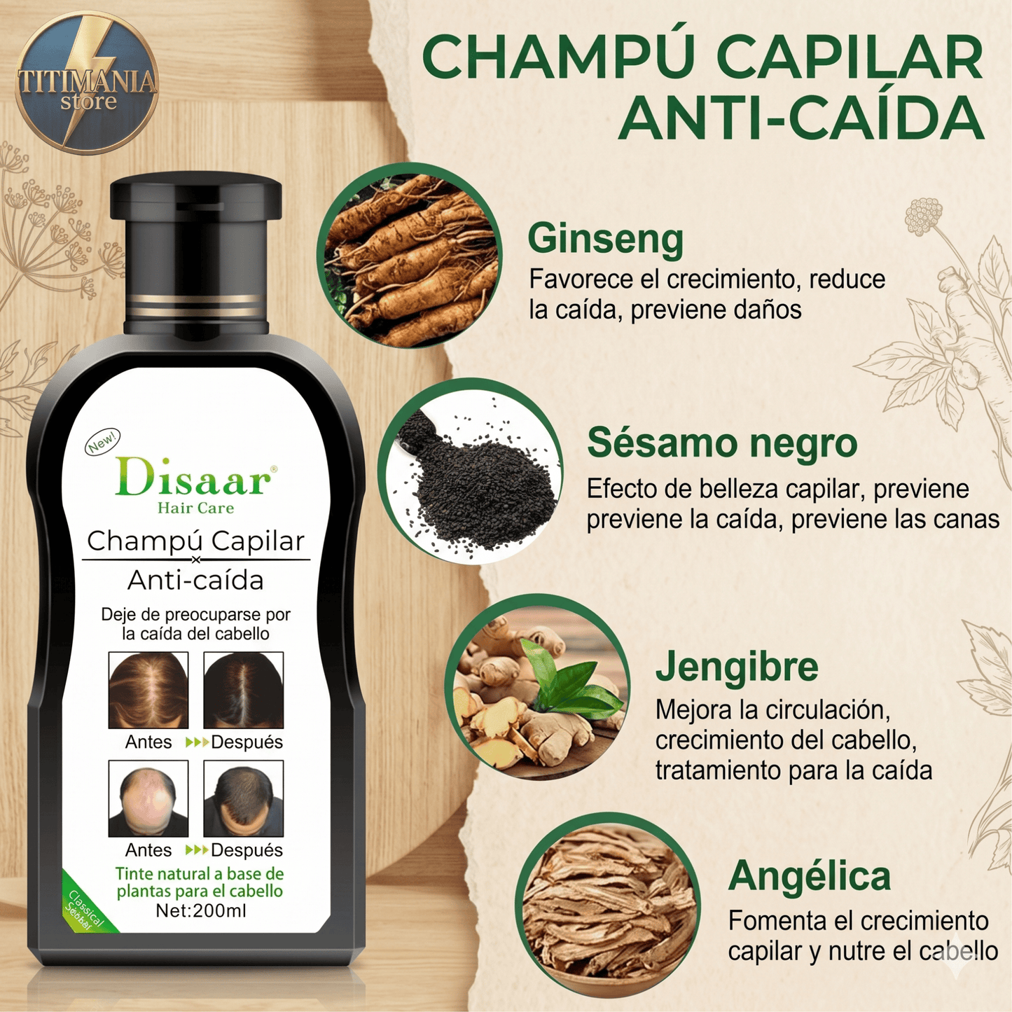 2x1 Champú Anticaída | Hair Care Disaar