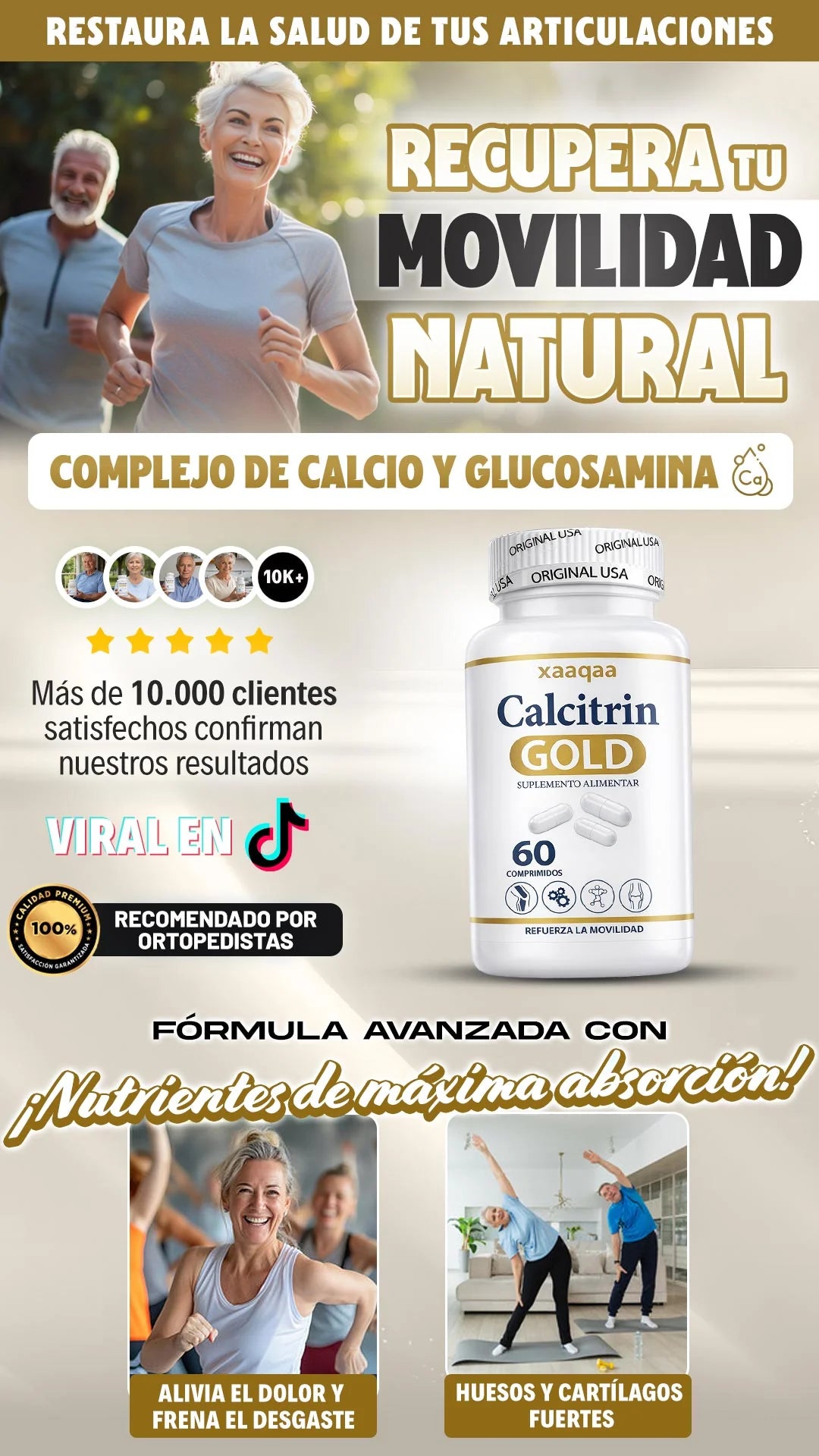Calcitrin Gold® - Movilidad sin dolor articular 💪🏼