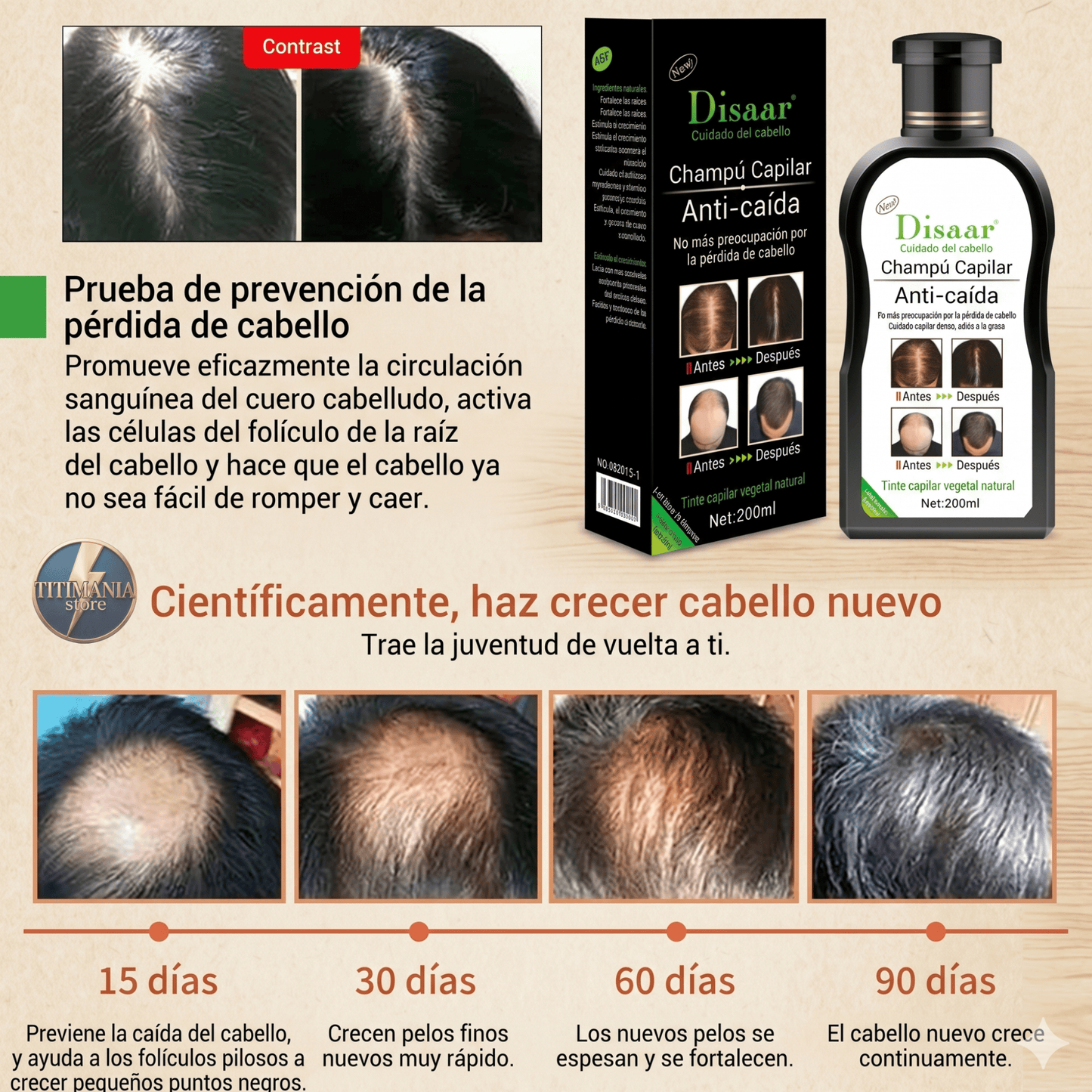 2x1 Champú Anticaída | Hair Care Disaar